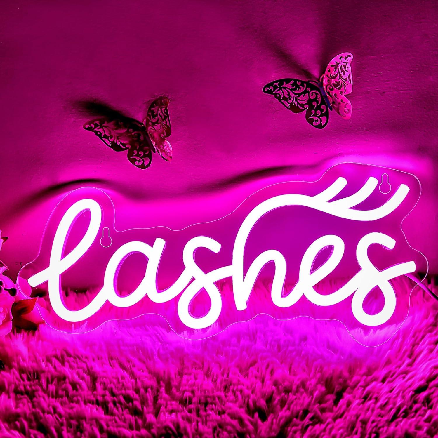 Wimpern-Neonschild „Lady Text“ – Beauty No Makeup Bewertung und Preis