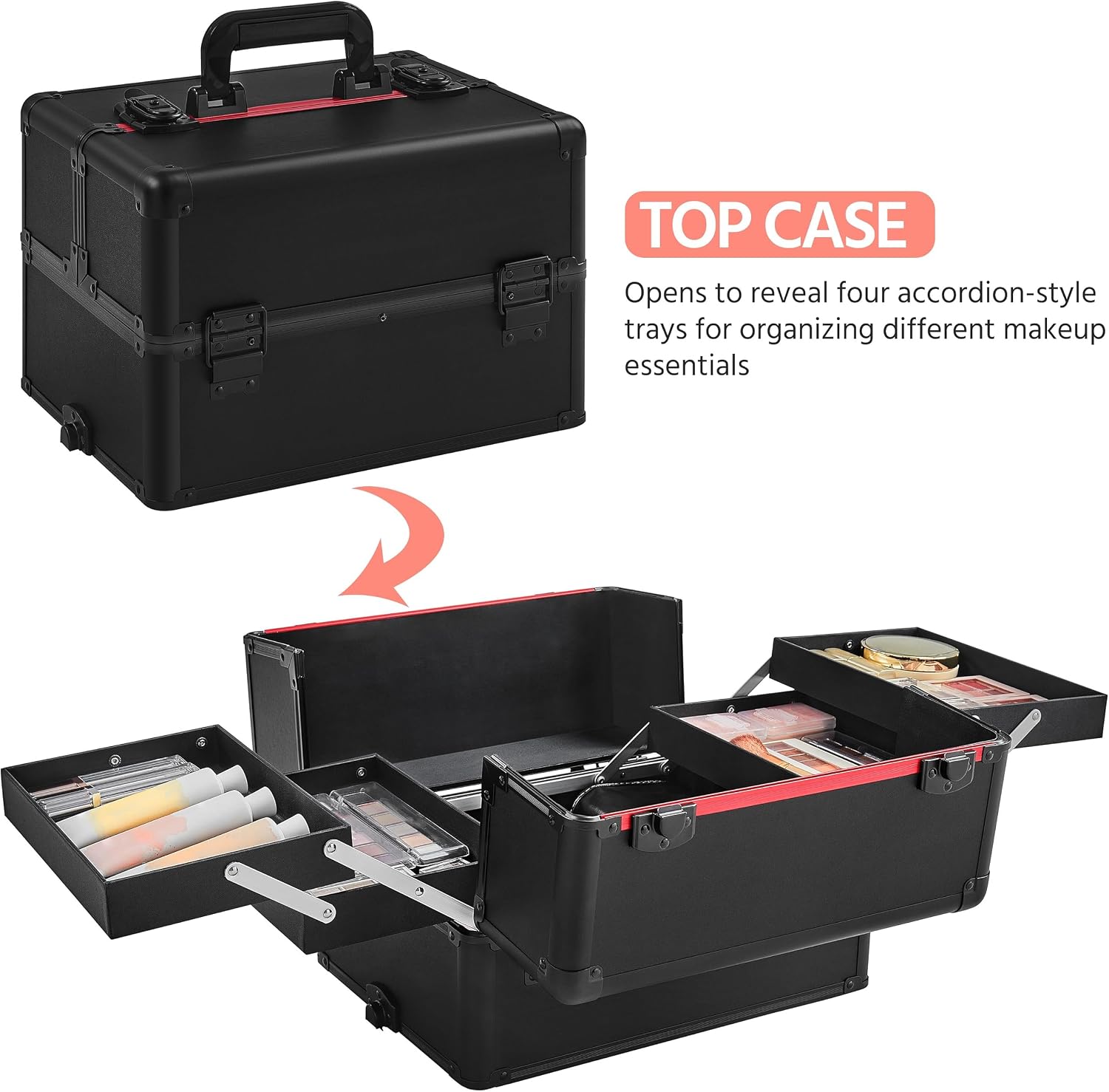 Rollender Make-up-Koffer, Kosm – Beauty & Makeup Katia Di Paola Bewertung und Preis